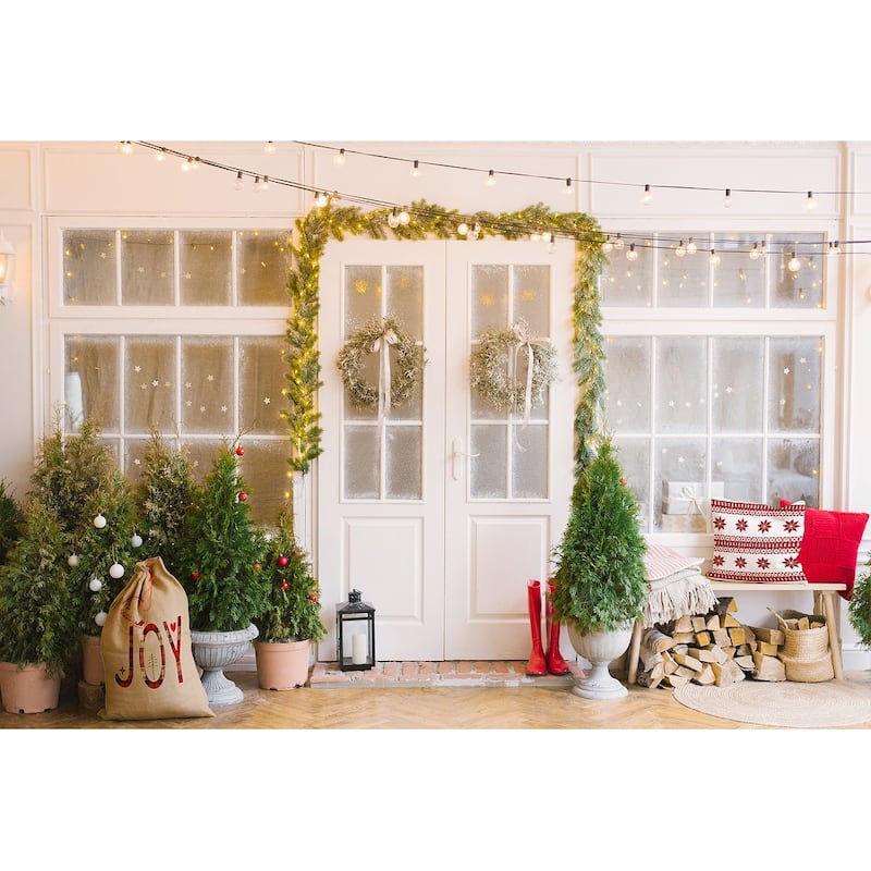 Poinsettia Charm Accent Pillow