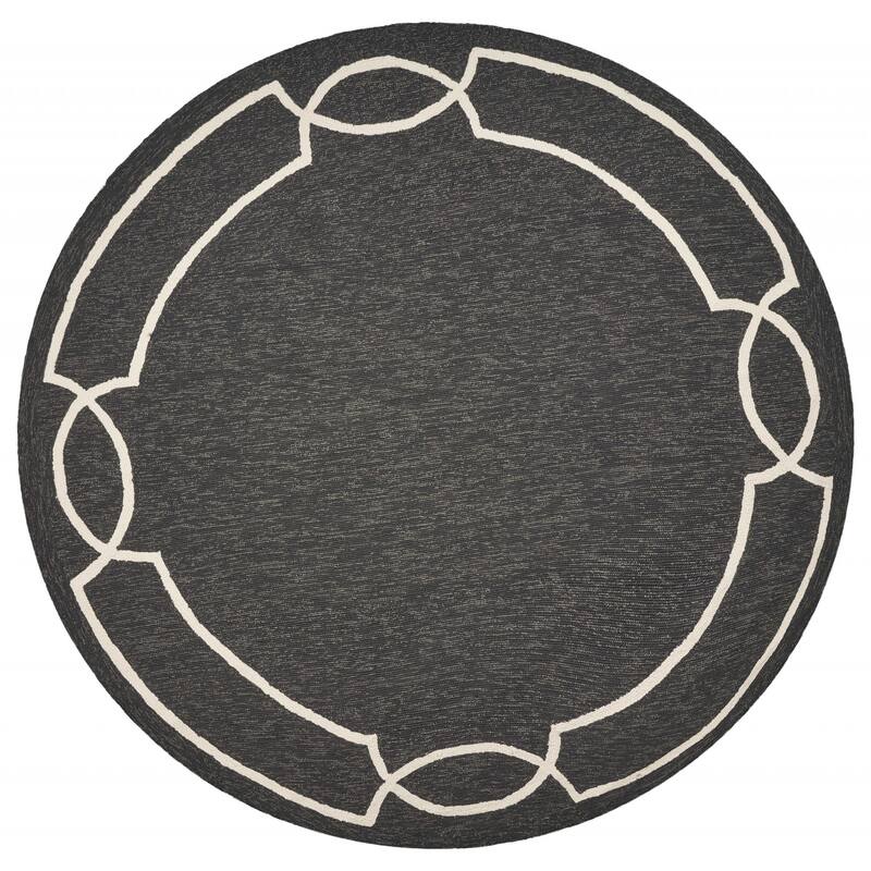 Ansis Pure & Simple Weather Resistant Timeless Grace Hand-Woven Round Outdoor Rug - 7' Round