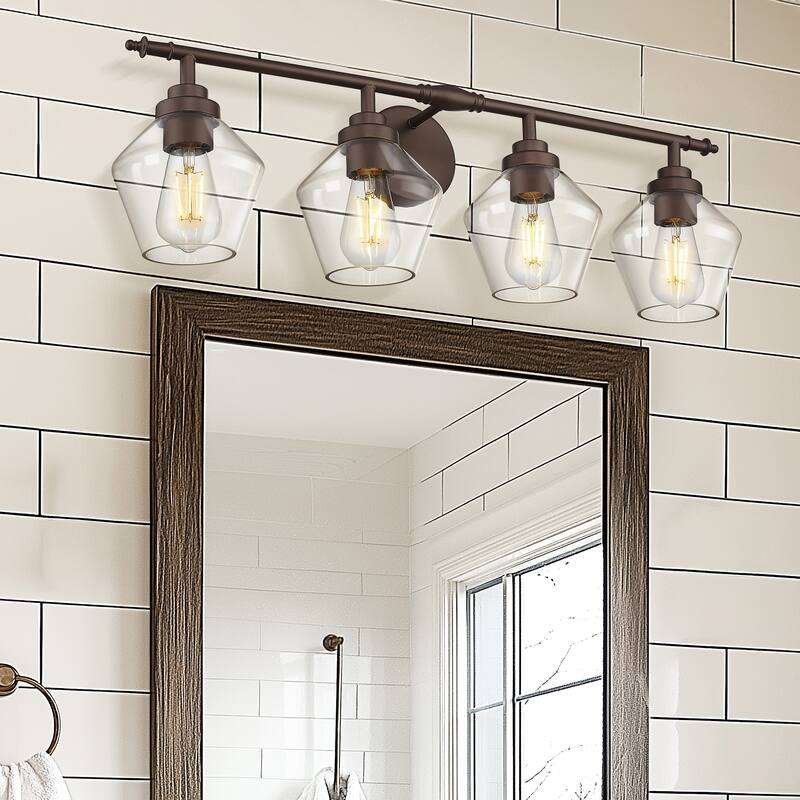 3/4-Light Modern Bathroom Vanity Light