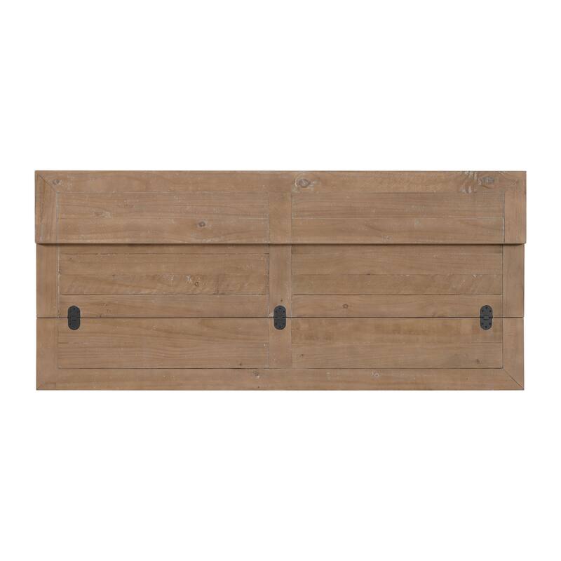 Napa 60" Solid Wood Pedestal Flip-top Sofa Console Table