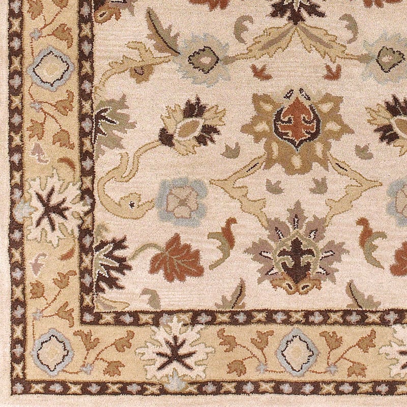 Livabliss Traditional Caesar Border Area Rug