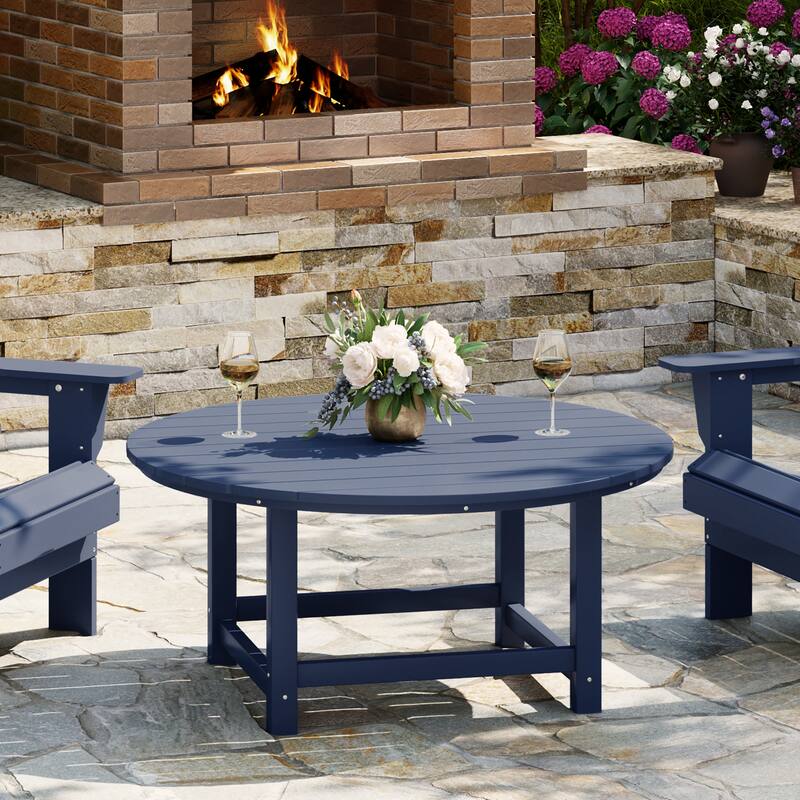 Laguna Outdoor Poly Adirondack 38" Round Coffee Table