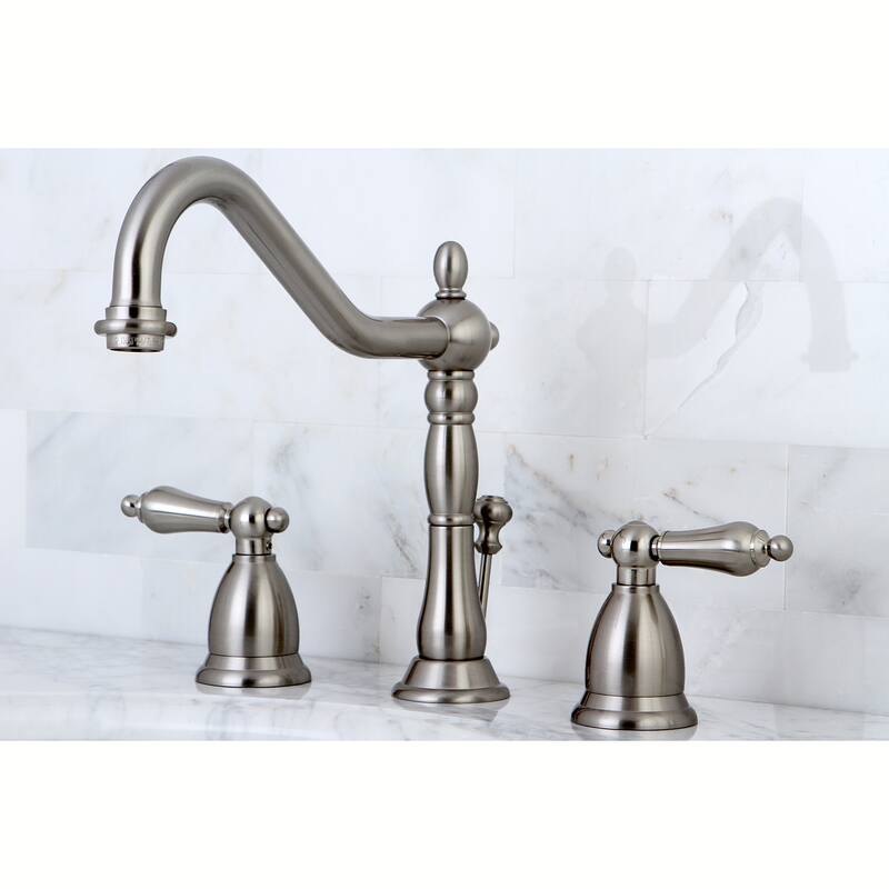 Heritage 8 in. Widespread Bathroom Faucet in Brushed Nickel