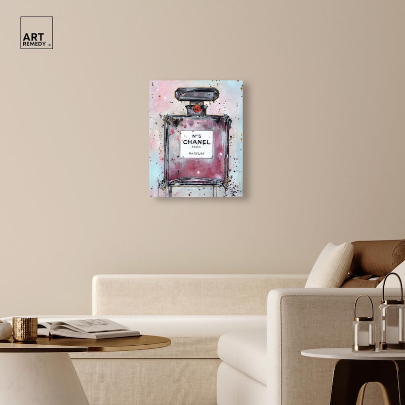 Doll Memories - Abstract Perfume Canvas by Art Remedy, Gallery Wrapped