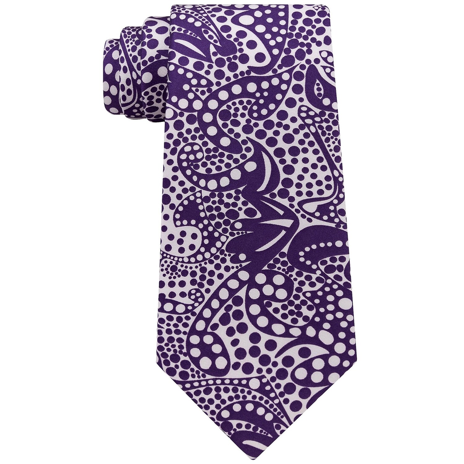 Shop Sean John Men S Tie Purple And White Paisley Necktie