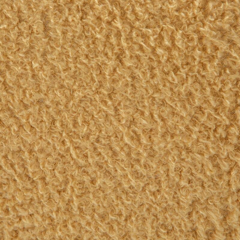 SEYNAR Modern Faux Sherpa Upolstered High Back Armless Accent Chair Set of 2