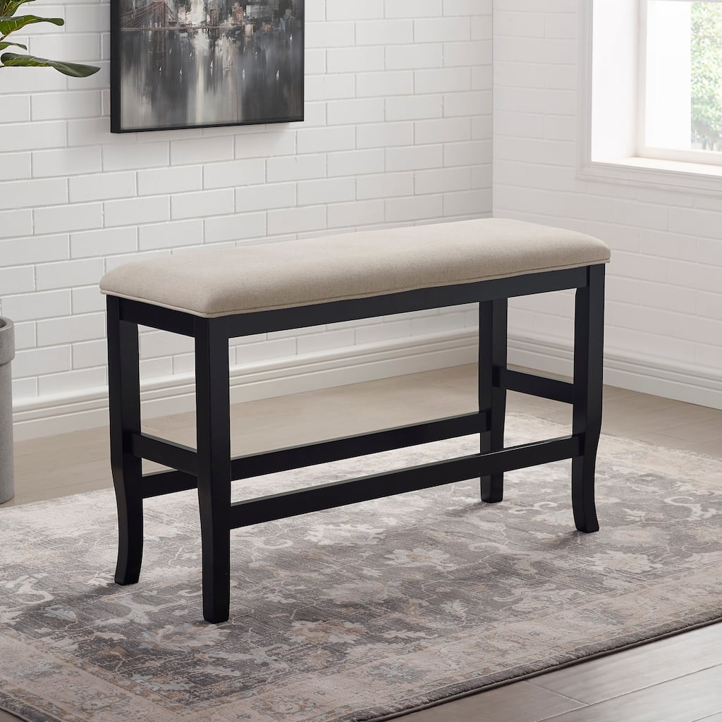 Zita Transitional Padded Counter Height Dining Bench by Furniture of America