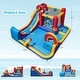 preview thumbnail 3 of 8, Gymax Inflatable Water Slide Giant Kids Water Park w/ Double Slides &