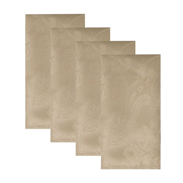 slide 1 of 22, Caiden Elegance Damask Napkin (Set of 4) - 17"x17" Taupe