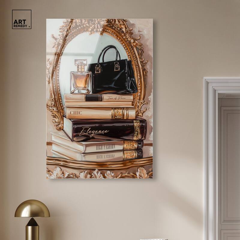 Elegant Glam by the Mirror Acrylic by Art Remedy, Ready to Hang