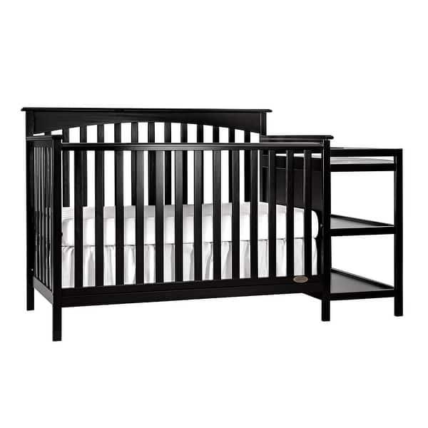 slide 2 of 8, Dream On Me Chloe 5 in 1 Convertible Crib with Changer Black