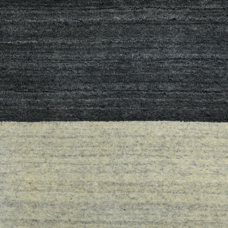 Berkley Hand-woven Striped Wool and Art Silk Area Rug