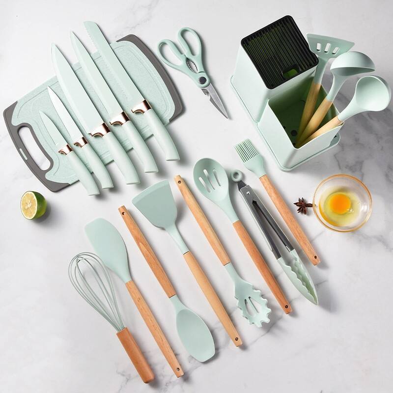Cooking Utensils Set,19 Kitchen Set Utensils Set - 19 Pcs