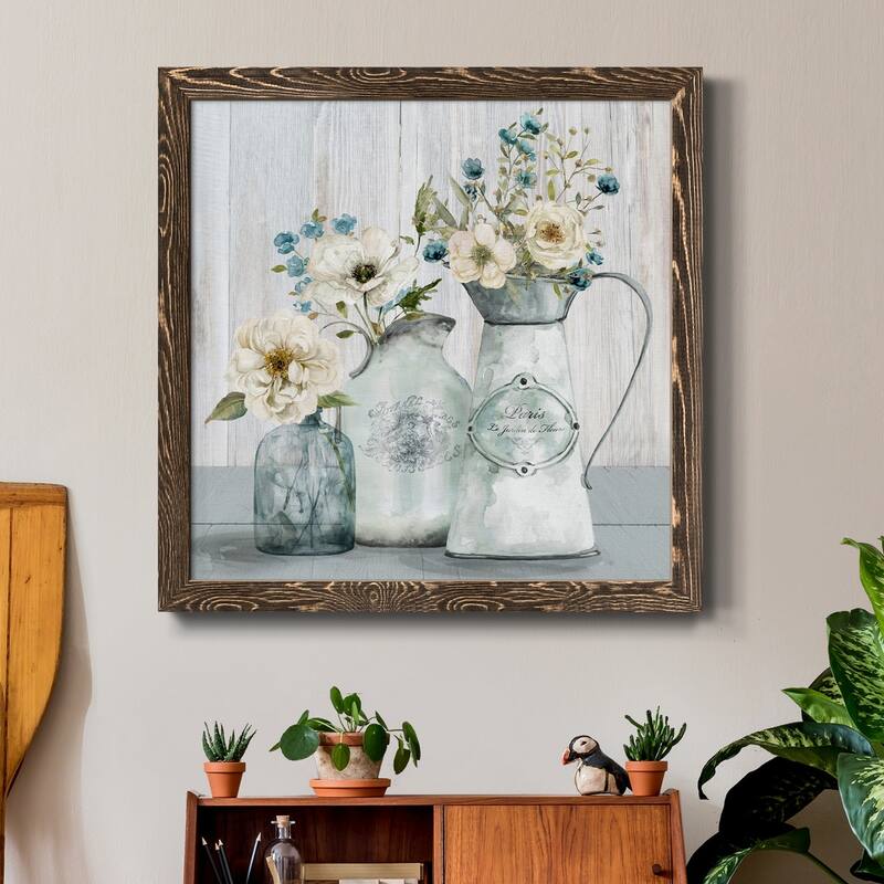 French Garden Flowers I-Premium Framed Canvas - Ready to Hang