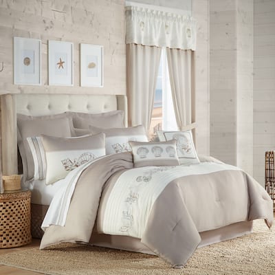 Royal Court Water's Edge Natural Comforter Set