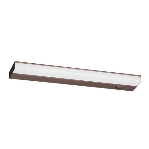 Led T5L 21-inch ADA Oil-Rubbed Bronze LED Under Cabinet, White Acrylic Shade