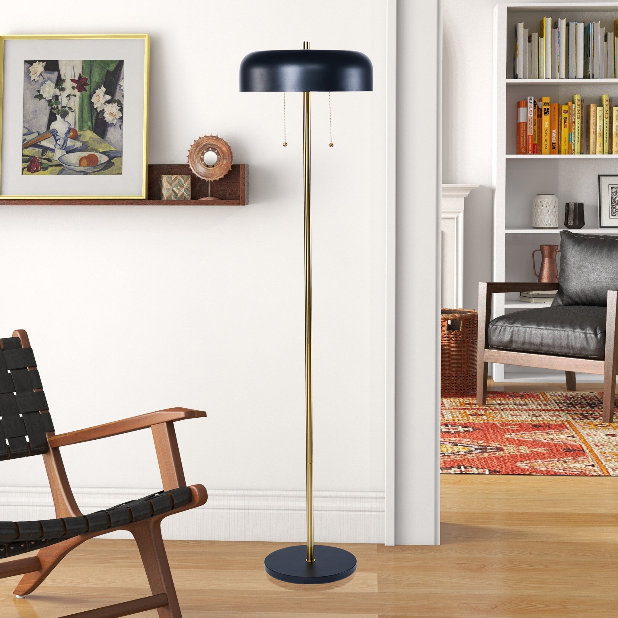 Modern 3-Section Floor Lamp With Remote - Adjustable LED Corner Lamp For Living Room & Bedroom