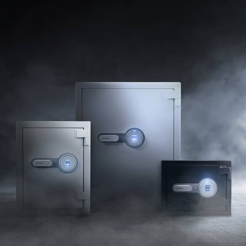 4.48 Cubic Ft Biometric Fireproof Safe, White