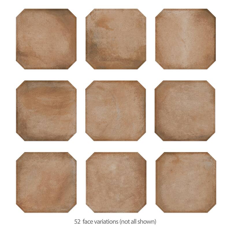 Merola Tile Laverton Octagon Natural 7-7/8" x 7-7/8" Porcelain Floor and Wall Tile