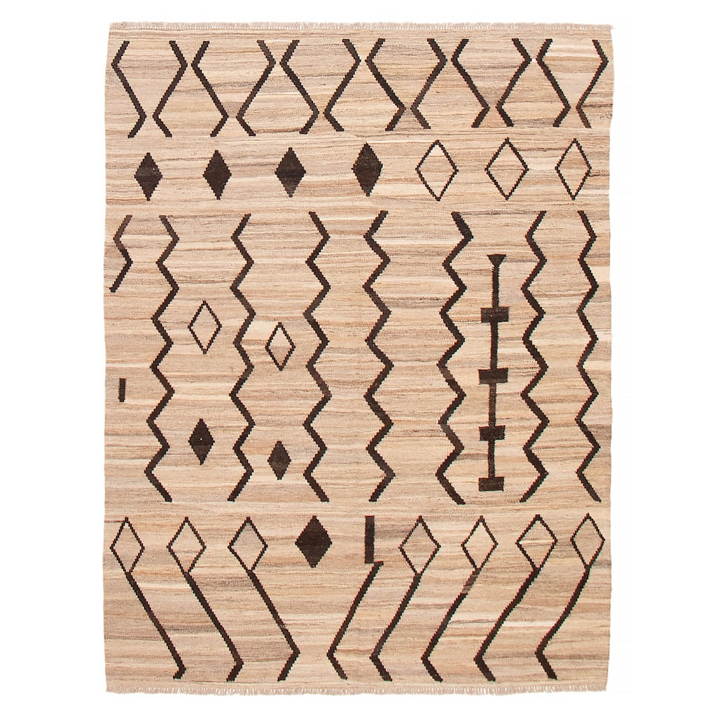 Sivas Tan Kilim 5'10" x 7'8" - 5'10 x 7'8