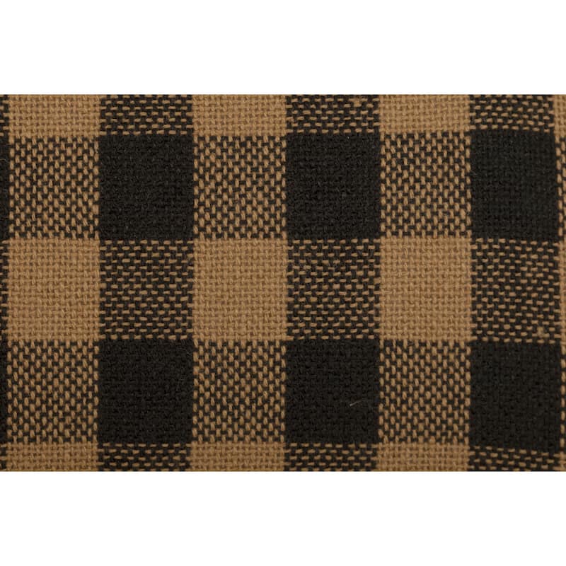 Black Check Chair Pad