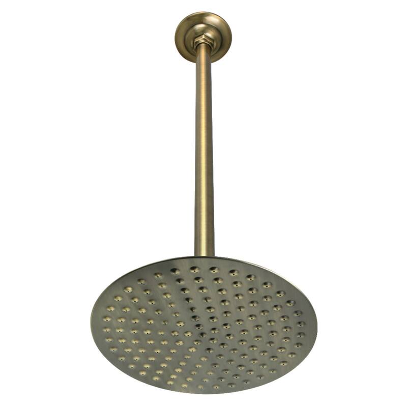 Kingston Brass Trimscape 1.8 GPM Single Function Rain Shower Head - Antique Brass