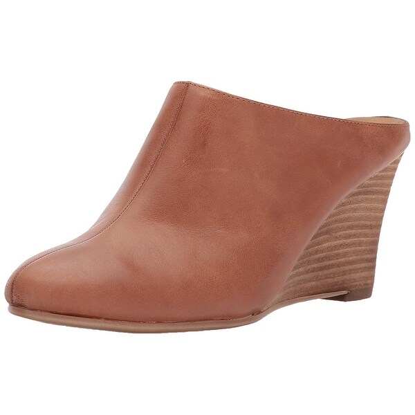 wedge mules closed toe