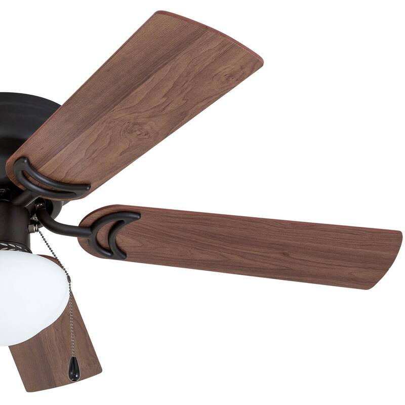 44" Prominence Home Alvina Satin Nickel Traditional Indoor LED Ceiling Fan with Light, Pull Chain