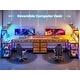 preview thumbnail 70 of 72, L Shaped Computer Desk 5 fabric Drawers Gaming Desk Storage Shelf