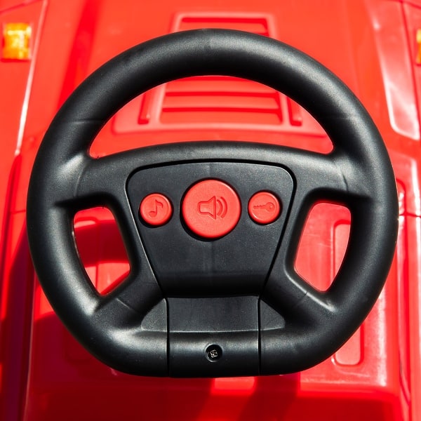 slide 2 of 9, Red Kids Ride-On Push Car, SUV Style with Music & Storage for Toddlers 2-4 Years - Red