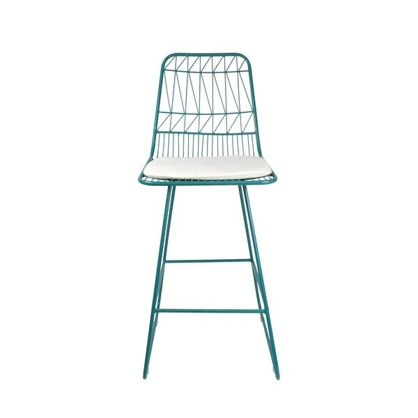 teal bar stool cushions