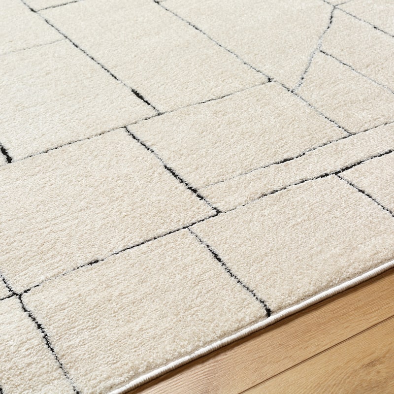 Livabliss Freud Modern Abstract Lines Area Rug