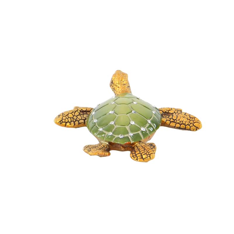 Polystone Turtle Decorative Sculpture - Set of 3 Brown - Roche River Decor
