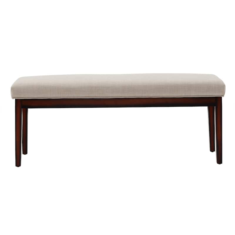 Hawthorne Upholstered Espresso Finish Bench by iNSPIRE Q Bold
