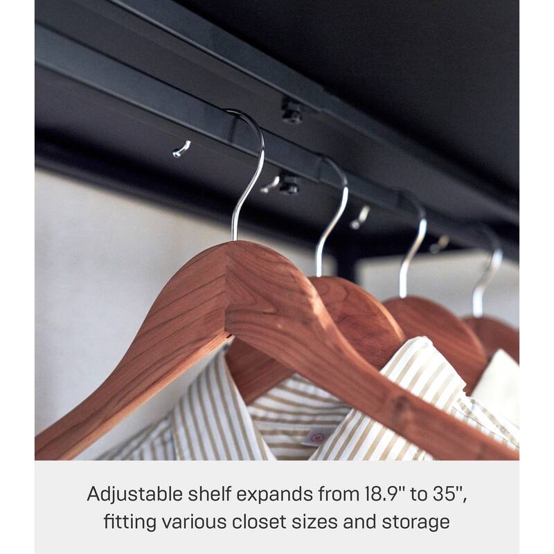 Yamazaki Home Expandable Suitcase Rack, Steel, Expandable - L 18.9 x W 36.22 x H 33.46 inches