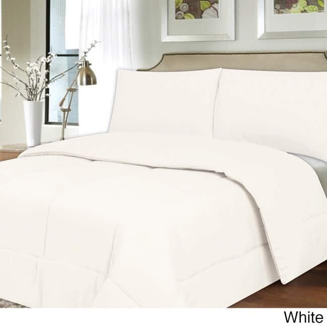 All Season Hypoallergenic Lightweight Down Alternative Comforter - Twin - White
