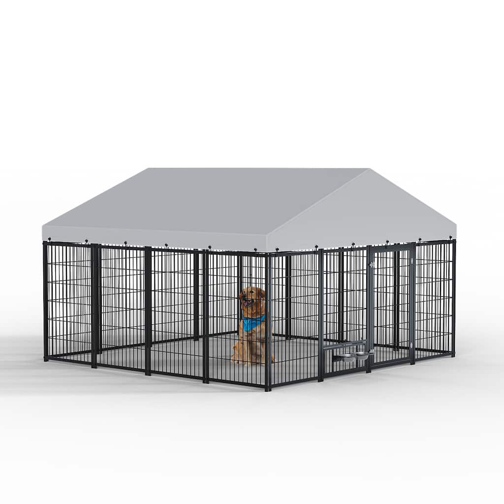 Anmytek Large Dog Kennel Outdoor Pet Pens Dogs Run Enclosure