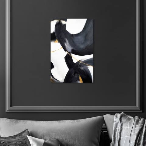 Oliver Gal 'Amani' Abstract Black Wall Art Canvas Print