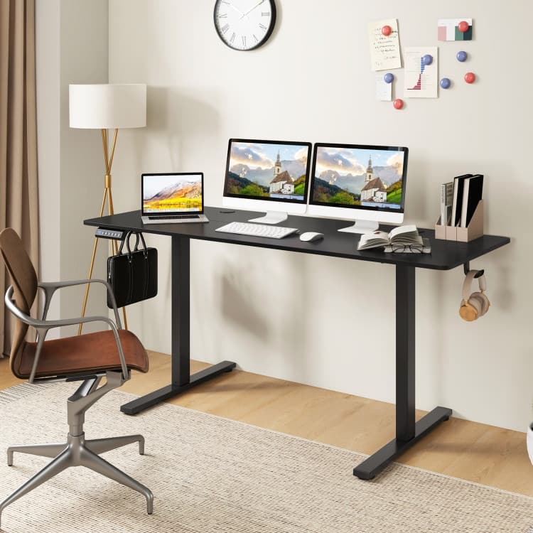 Electric Standing Desk with Memory Heights and Cable Management