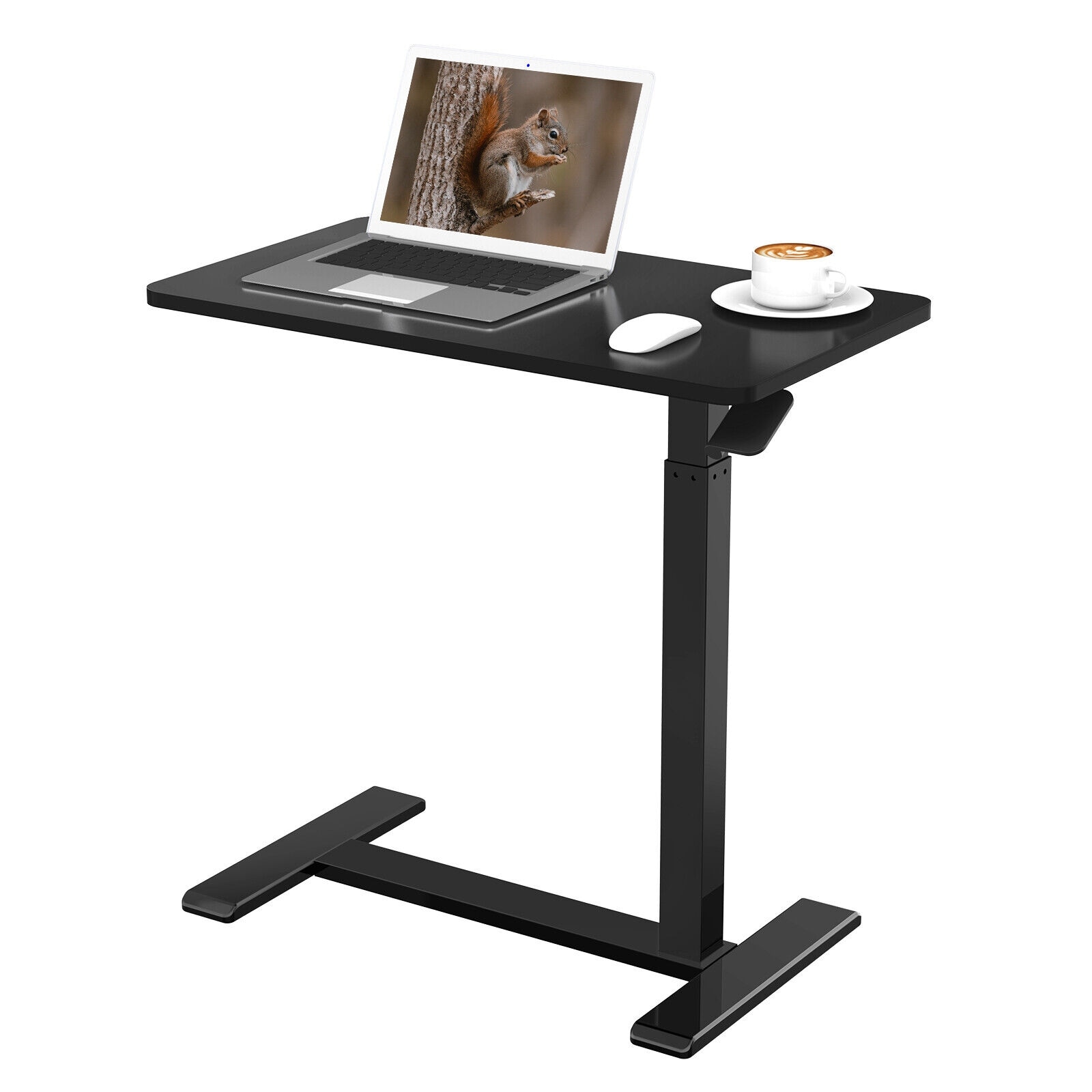 FLEXISPOT Mobile Height Adjustable Overbed Bedside Table Cart with