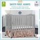 preview thumbnail 3 of 4, Dream On Me 2 in 1 Lightweight Folding Portable Crib - pebble grey