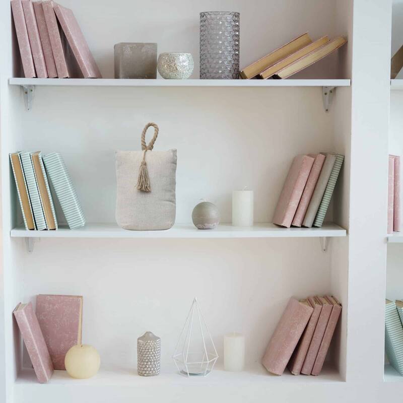 Nature Cotton Bag Door Stop Weighted Floor 2.2 lbs - 6"L x 4.6"W x 8"H