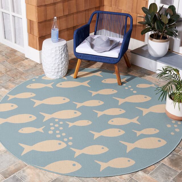 SAFAVIEH Courtyard Illa Indoor/ Outdoor Waterproof Patio Backyard Rug