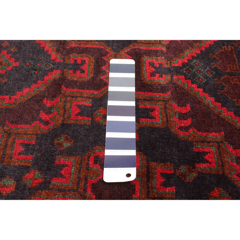 ECARPETGALLERY Hand-knotted Teimani Dark Navy Wool Rug - 3'10 x 6'7