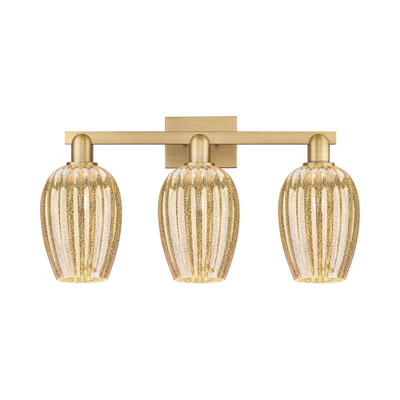 Innovations Lighting Downtown Urban - Preston - 3 Light 26" Flute Shade Bath Vanity Light