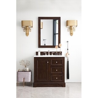 James Martin Vanities De Soto 36" Single Vanity, Burnished Mahogany
