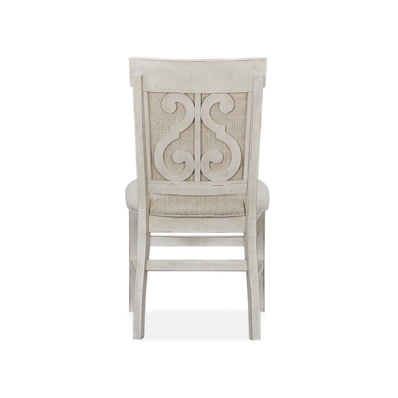 Magnussen Home Bronwyn Alabaster And Toasted Nutmeg Upholstered Side Chair Two Pack - 20''W x 23.38''D x 38.5''H