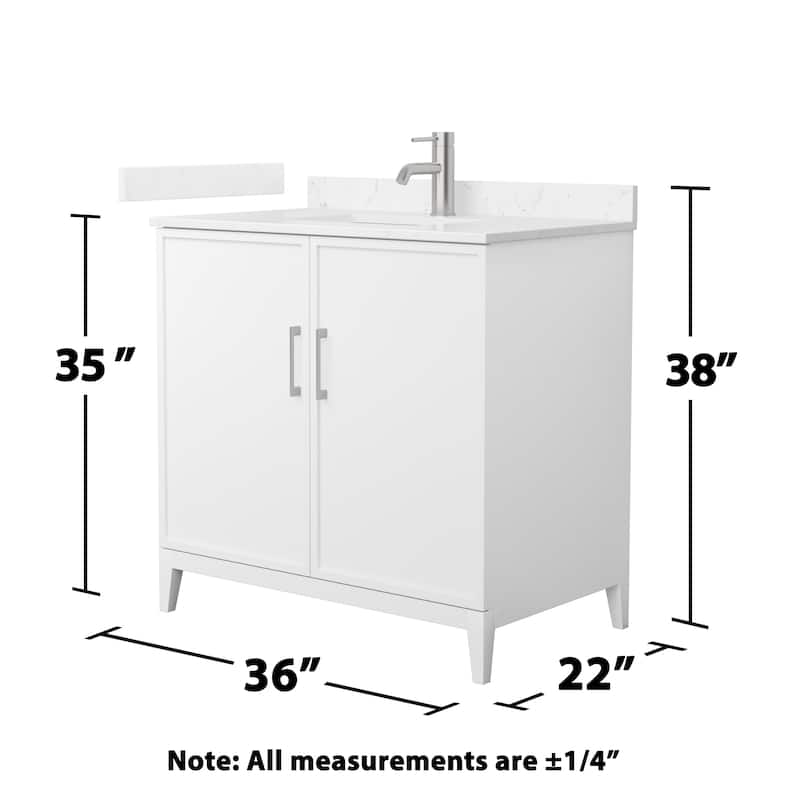 Elan 36-inch Single Vanity, Cultured Marble Top