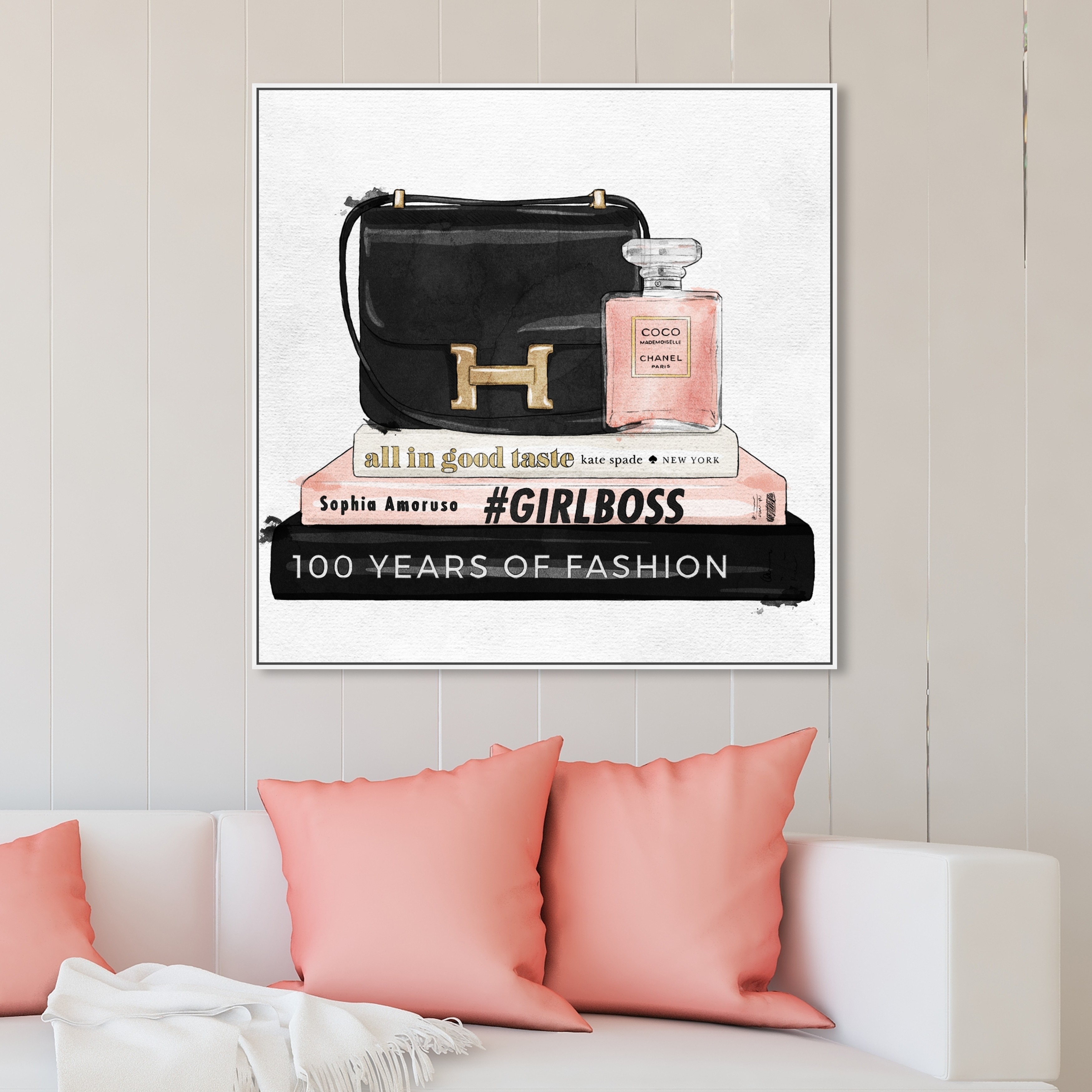 Oliver Gal 'Coco Essentials' Fashion and Glam Wall Art Canvas