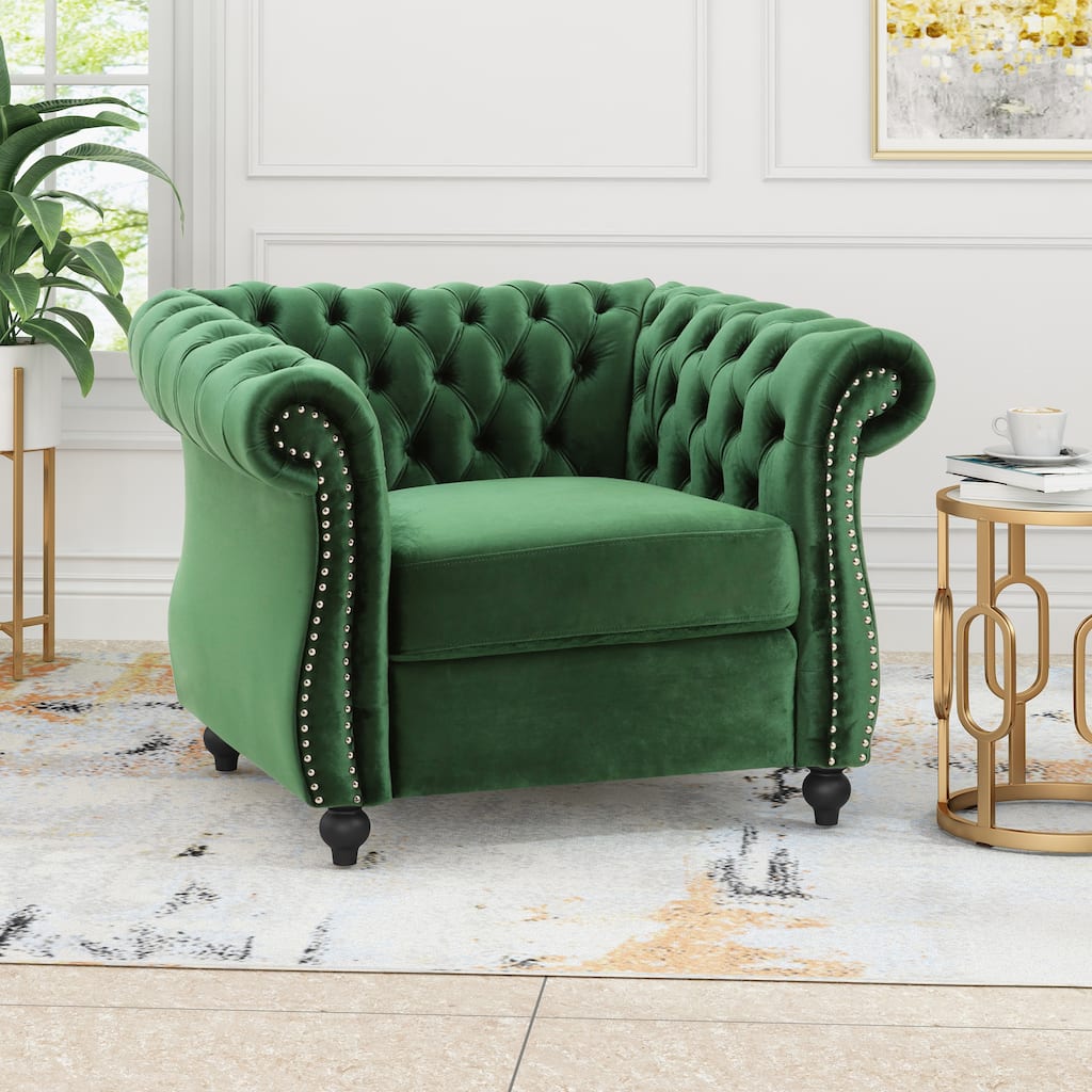 Club Chair Emerald Vanity Chair Upholstered Arm Chair Side Chair Dressing Chair Velvet Chair Leisure Chair